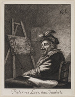 KG 07403
<br/>
Portret Pieter Jacobsz. van Laer ("Bamboccio")
<br/>
<em>Philips Jacobsz., Caspar (1732-1789)</em>